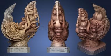 3D model head of dragon (STL)